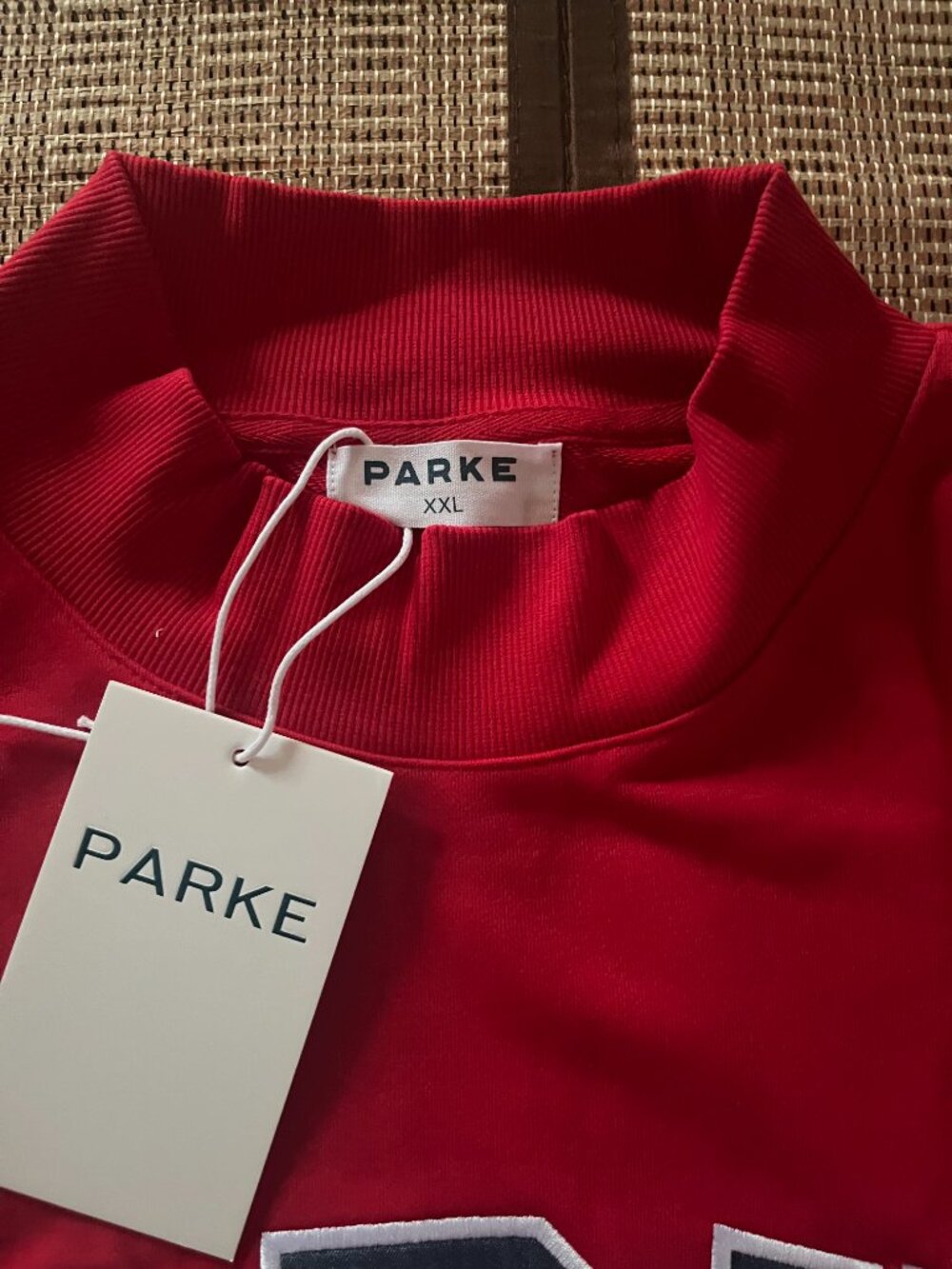 Parke Oversized Mock Neck Graphic Pullover Sweater - Picture 2 of 4